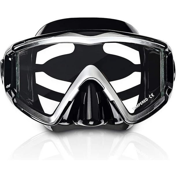 EXP VISION 2 máscaras de buceo para niños y adultos, máscara de buceo para  adultos, gafas de natación de silicona para niños con cubierta de nariz