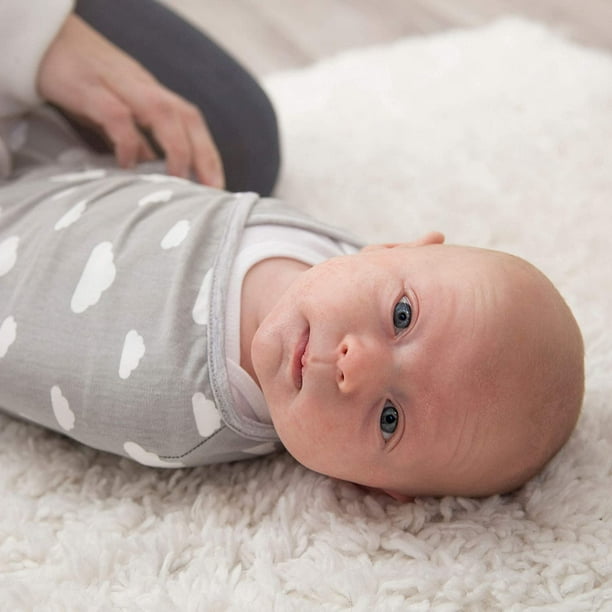 Bebé 0-3 meses manta arrullo bebé Para recién nacidos de 0 a 3 meses Manta  arrullo 100% algodón orgánico Adepaton LN-2020