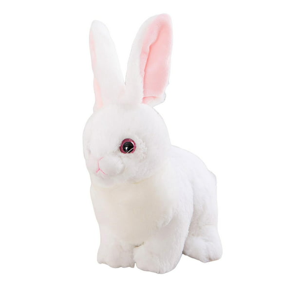 Lindo conejo de peluche Encantador animal de peluche Conejo abrazable  Muñeco de peluche para boda Regalo de Pascua Cestas de Pascua Relleno  Favores de