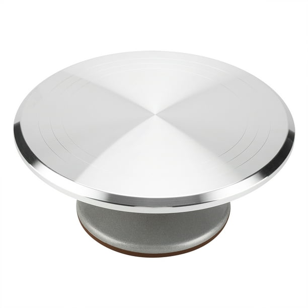 1 plato giratorio de aluminio para tartas, 9, 12 y 14 pulgadas, soporte de  pastel de aleación para decorar, gira suavemente para hornear pasteles