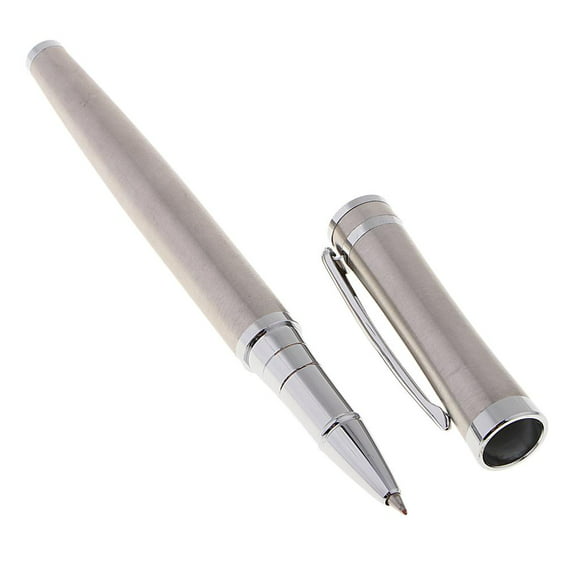 bolígrafo de acero inoxidable punta fina caligrafía de escritura papelería útiles escolares de o baoblaze pluma estilográfica de punta fina 05mm