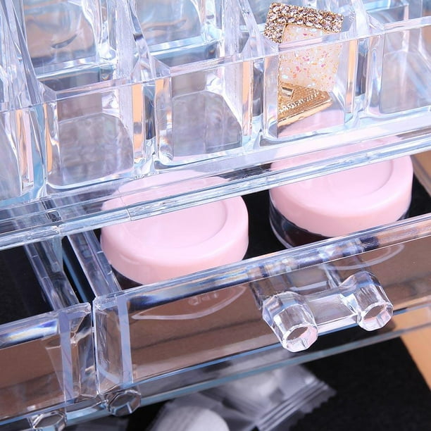 Portátil Transparente Organizador de Maquillaje Caja de Almacenamient…   Almacenamiento de cosméticos, Organizador de maquillaje acrilico,  Organizador de maquillaje
