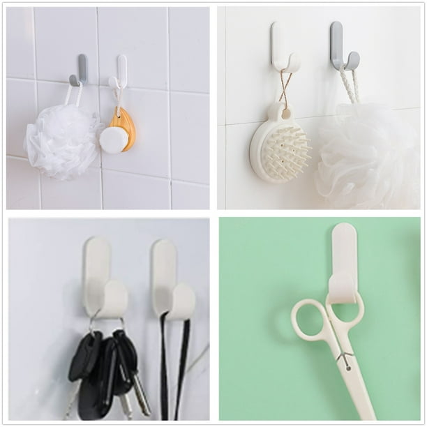 Ganchos adhesivos para llaves de pared para soporte decorativo,  toallas, sombreros, ducha, cocina, sala de estar, oficina (6 piezas) :  Industrial y Científico