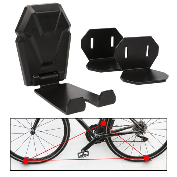  Soporte ajustable para colgar en la bicicleta, soporte para  colgar en la pared de la bicicleta, estante de gancho de almacenamiento de  pared, accesorios perfectos para bicicletas, negro y azul 