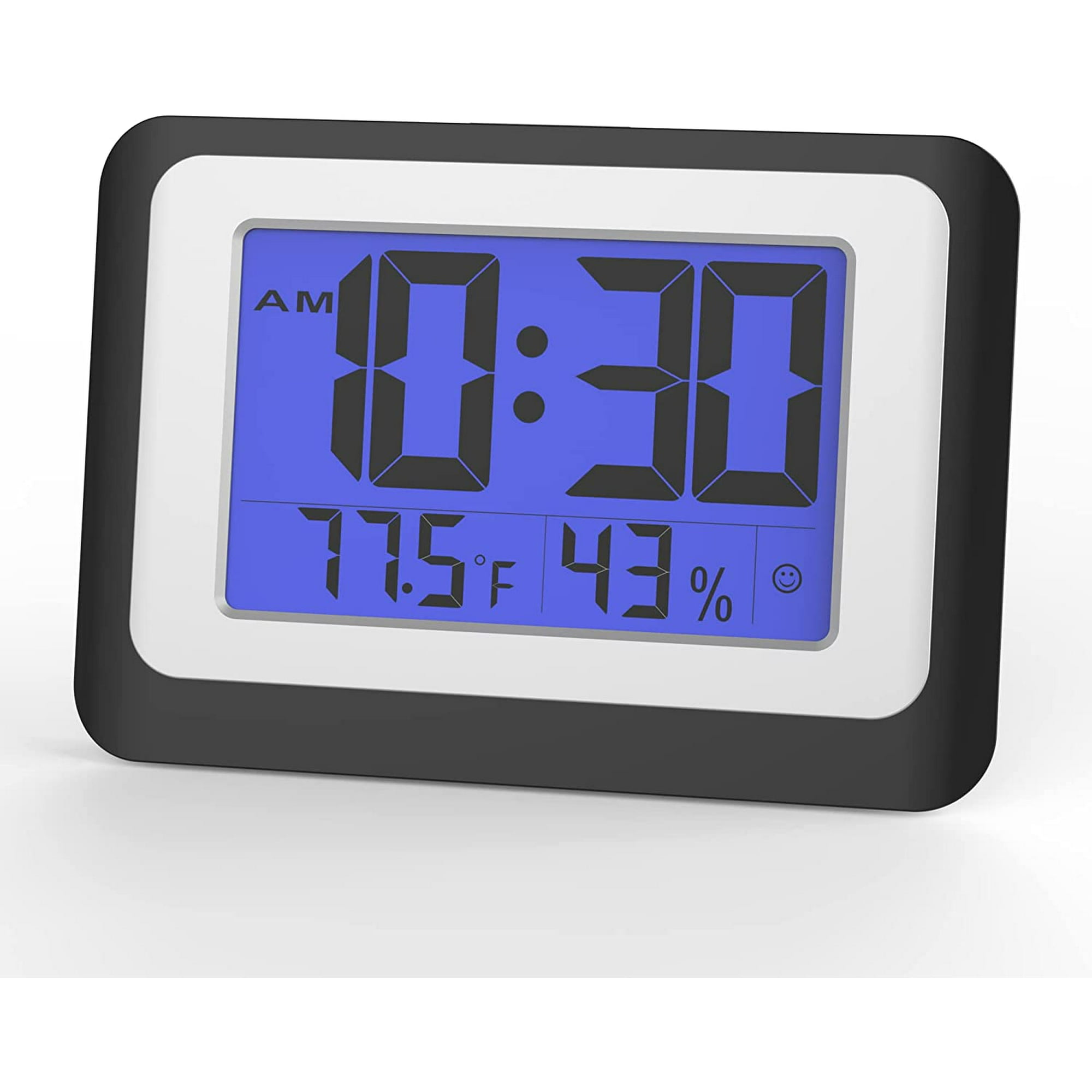 Pantalla LED Reloj despertador digital Luz nocturna inteligente a pilas  Reloj de fácil operación Reloj despertador