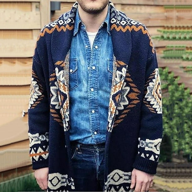 Suéter de otoño e invierno a la moda para hombre, chaqueta cárdigan holgada de gran tamaño de colore Fridja | Walmart en línea