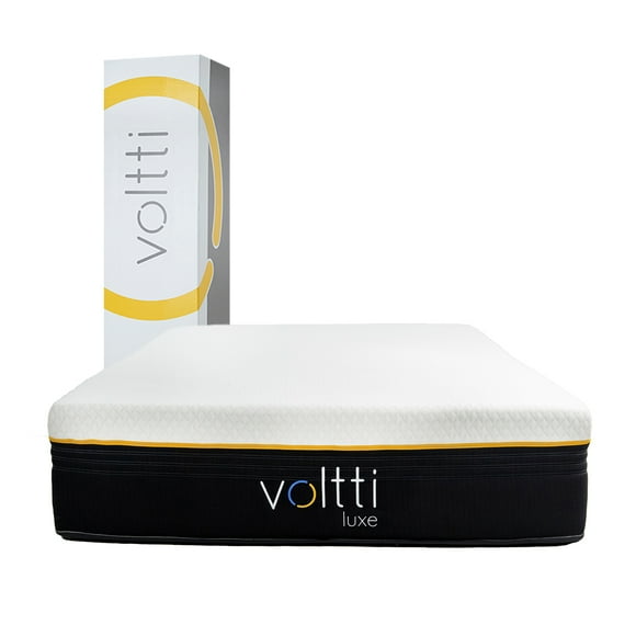 voltti luxe colchón en caja híbrido nano memory foam  resortes encapsulados king 30 cm