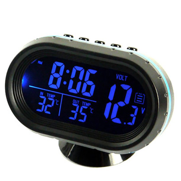 Reloj Digital Para Coche Y Pantalla De Temperatura, Reloj Electrónico,  Termómetro, Reloj Electrónico Automático, Pantalla Digital Con  Retroiluminación