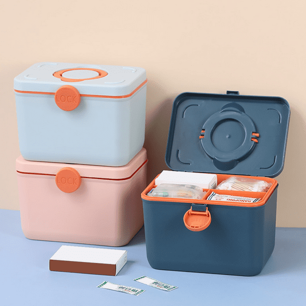 Jjoer Caja Botiquin BotiquíN Caja de Primeros Auxilios vacía Caja de  Almacenamiento de Primeros Auxilios Organizador de Caja de Almacenamiento  de medicinas Blue,Medium : : Otros Productos