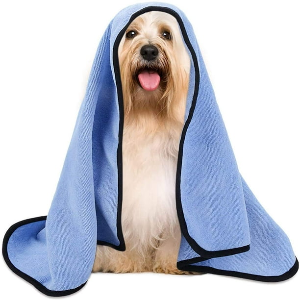 Toalla para perros de secado rápido, toallas absorbentes para perros, toalla  de baño para mascotas brillar Electrónica