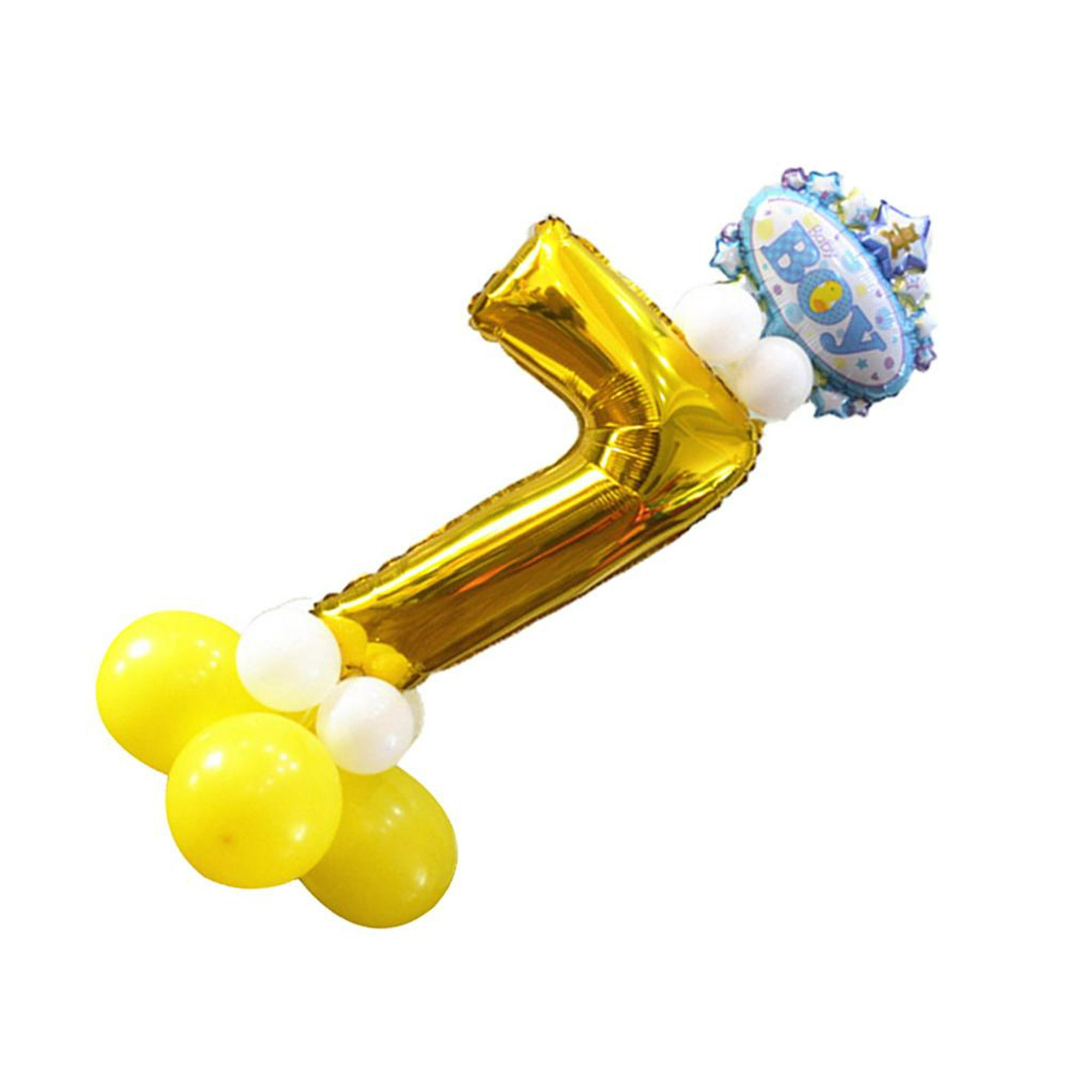 Globos de números grandes del 0-9, color azul, 40 pulgadas, kit para  decoraciones de fiesta de cumpleaños y baby showers para inflar con helio