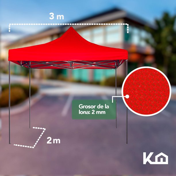 Lona Impermeable Para Jardín, Toldo Reforzado Para Exterior, 3x2 M