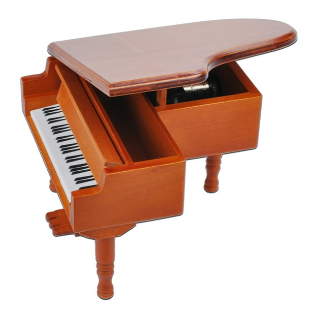 Caixa de Música de Piano de Madeira, Leste para Operar Elegante Caixa de  Música de Piano de Som Claro de Madeira Delicada para Aniversário de Natal  : : Brinquedos e Jogos