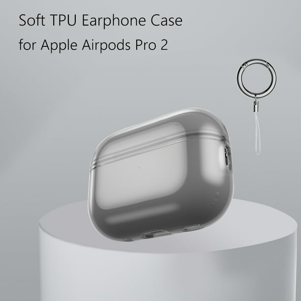 Audífonos Funda de soporte de caja de carga de de TPU para Apple Airpods  Pro 2 (sin agujero transpar Likrtyny Para estrenar
