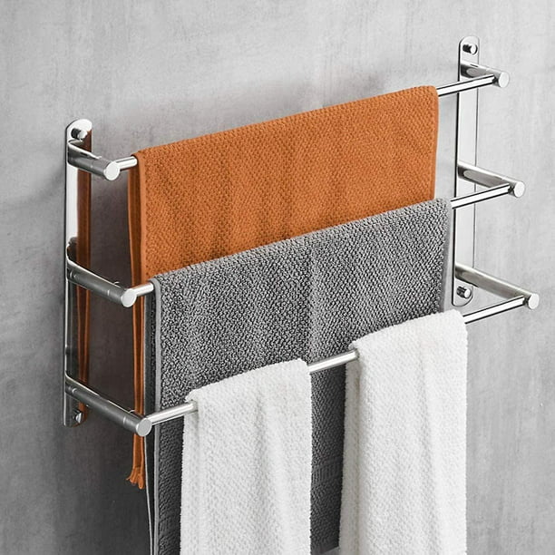 Calentador de toallas negro, calentador de toallas, toallero eléctrico de  acero inoxidable en aerosol, toallero de baño montado en la pared, toallero