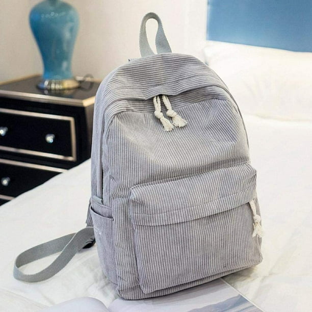 Mochila estilo mochila de tela para mujer, mochila escolar de diseño de pana para adole LN-2559-1 | Walmart línea