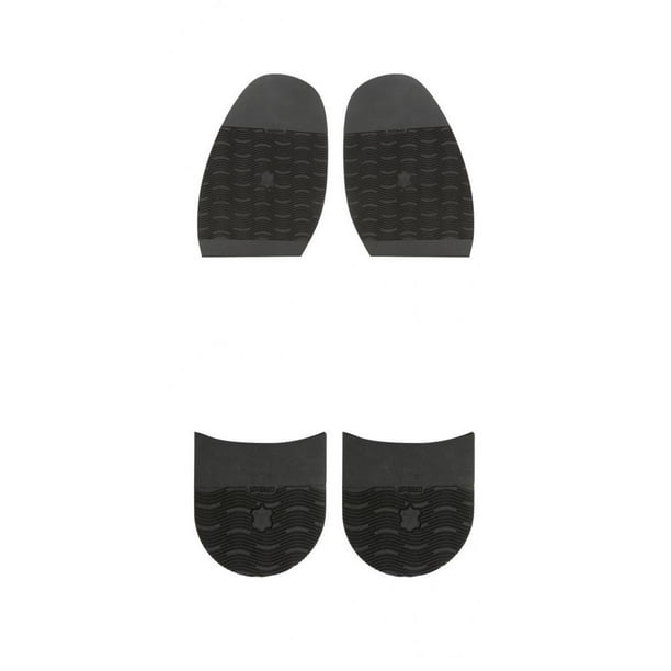 4x 2 / paquete de pegamento de goma negro en suelas de , almohadillas para  los del pie, accesorios d Hugo Suela De Zapato Talonera