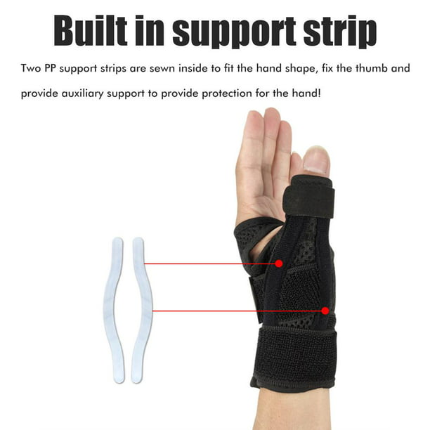 Muñequera de gel y pulgar – 2 pares – Férula de muñeca unisex para  adaptarse a la mano izquierda o derecha, soporte de muñeca para artritis