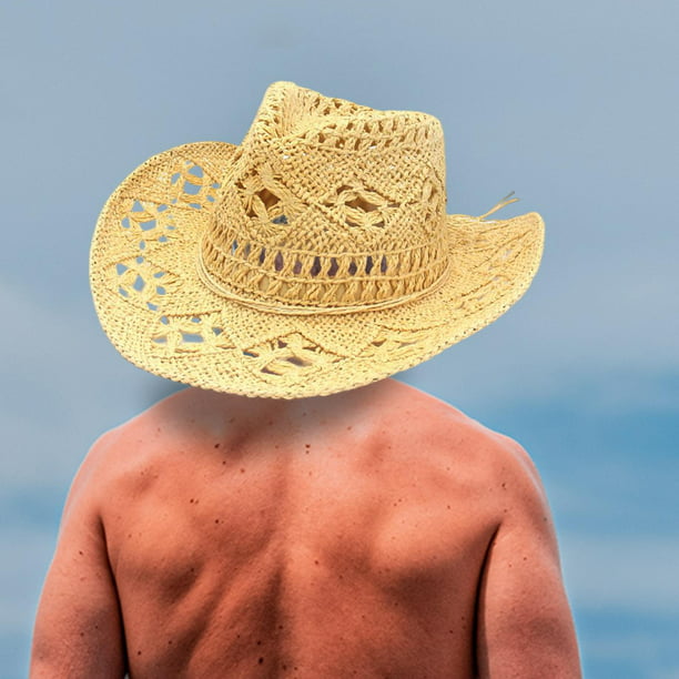 Mujeres Hombres Sombrero para el sol de Panamá Sombreros para el sol Visera  Bohemia Sombreros de paja para Camping Macarena Sombrero Ala Ancha Paja