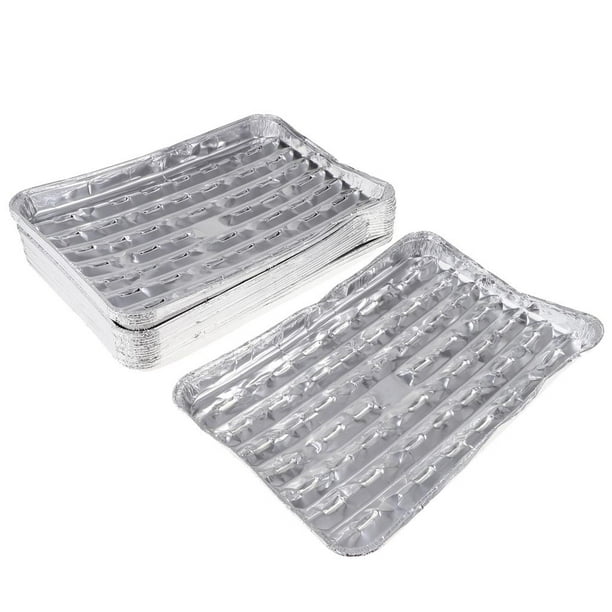  uxcell Sartenes de papel de aluminio de 14.6 x 10.6 pulgadas,  bandejas desechables de 166 onzas para cocina, tostado, hornear, cocinar, 2  unidades