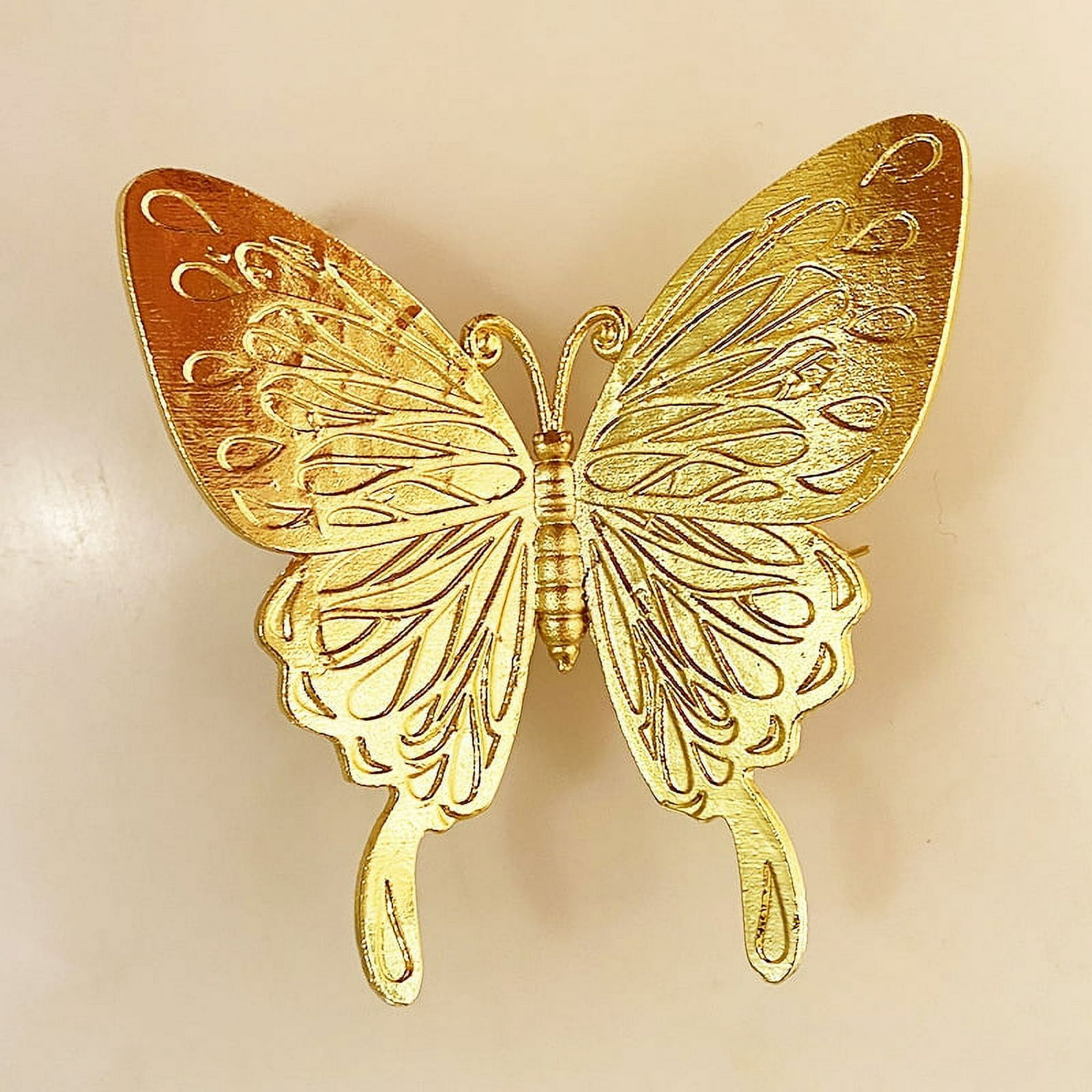 Surtido de mariposas decorativas de metal de 37,5 cm de envergadura