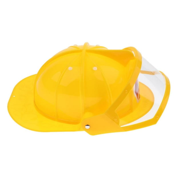 Sombrero de seguridad de bombero para niños Casco De Seguridad De Simulación  Fireman Casco De Ajustable Cap Toy Amarillo Magideal Sombrero de seguridad  de bombero para niños