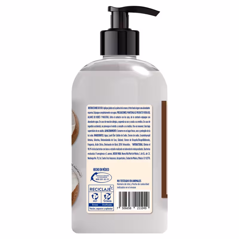thumbnail image 2 of Jabón Líquido Equate coco 500ml, 2 of 5