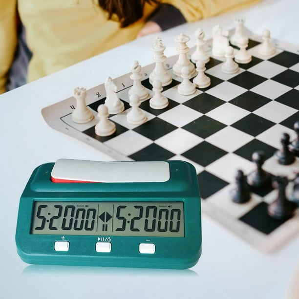 Reloj de Ajedrez Multifuncional, Reloj de Juego, Ajedrez de Torneo de  Ajedrez Electrónico Sunnimix Reloj de ajedrez digital