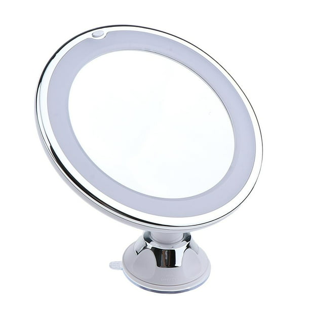 Útil Giratorio Espejo Aumento 2x LED Espejos de Pared Uso para Mujer  Maquillaje Yuyangstore Espejo de maquillaje con luz LED