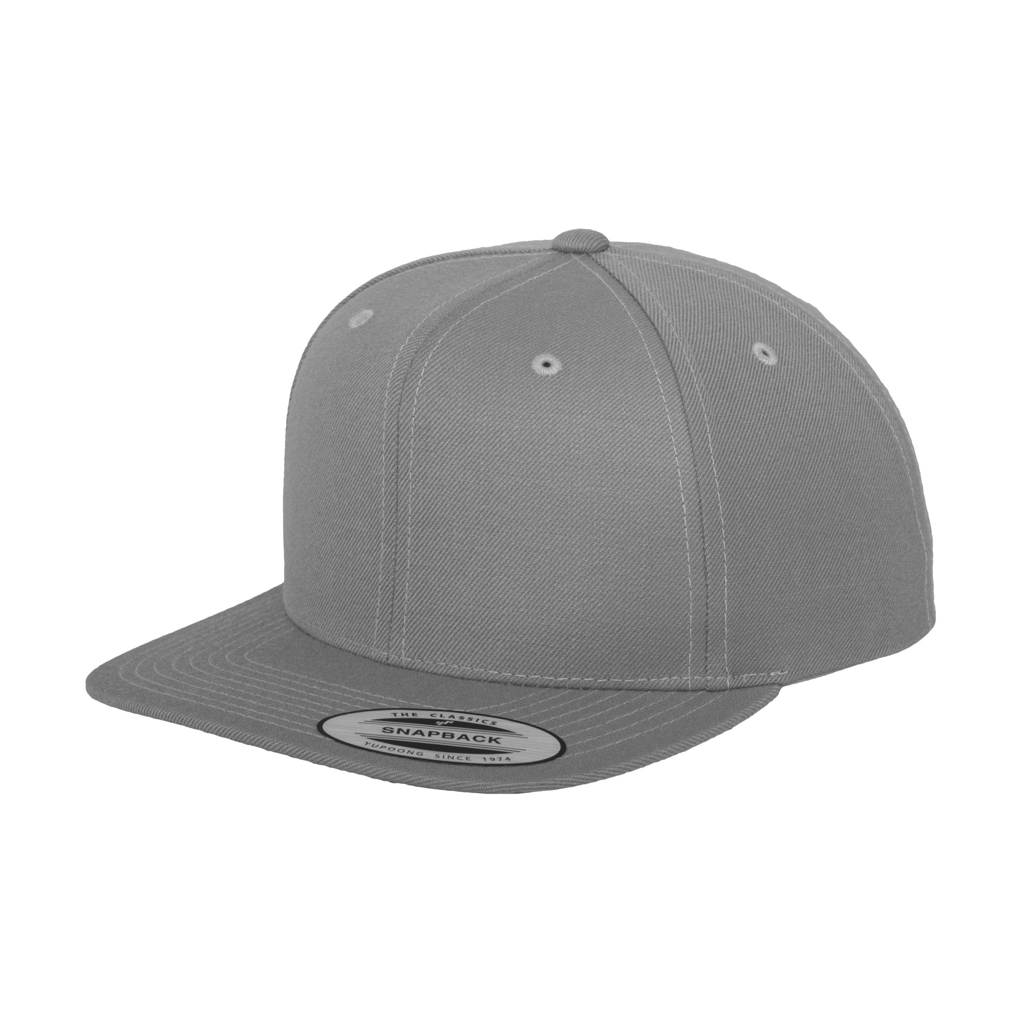 Yupoong - Gorra plana Clásica Modelo Snapback (Blanco) Yupoong  UTRW2886_white