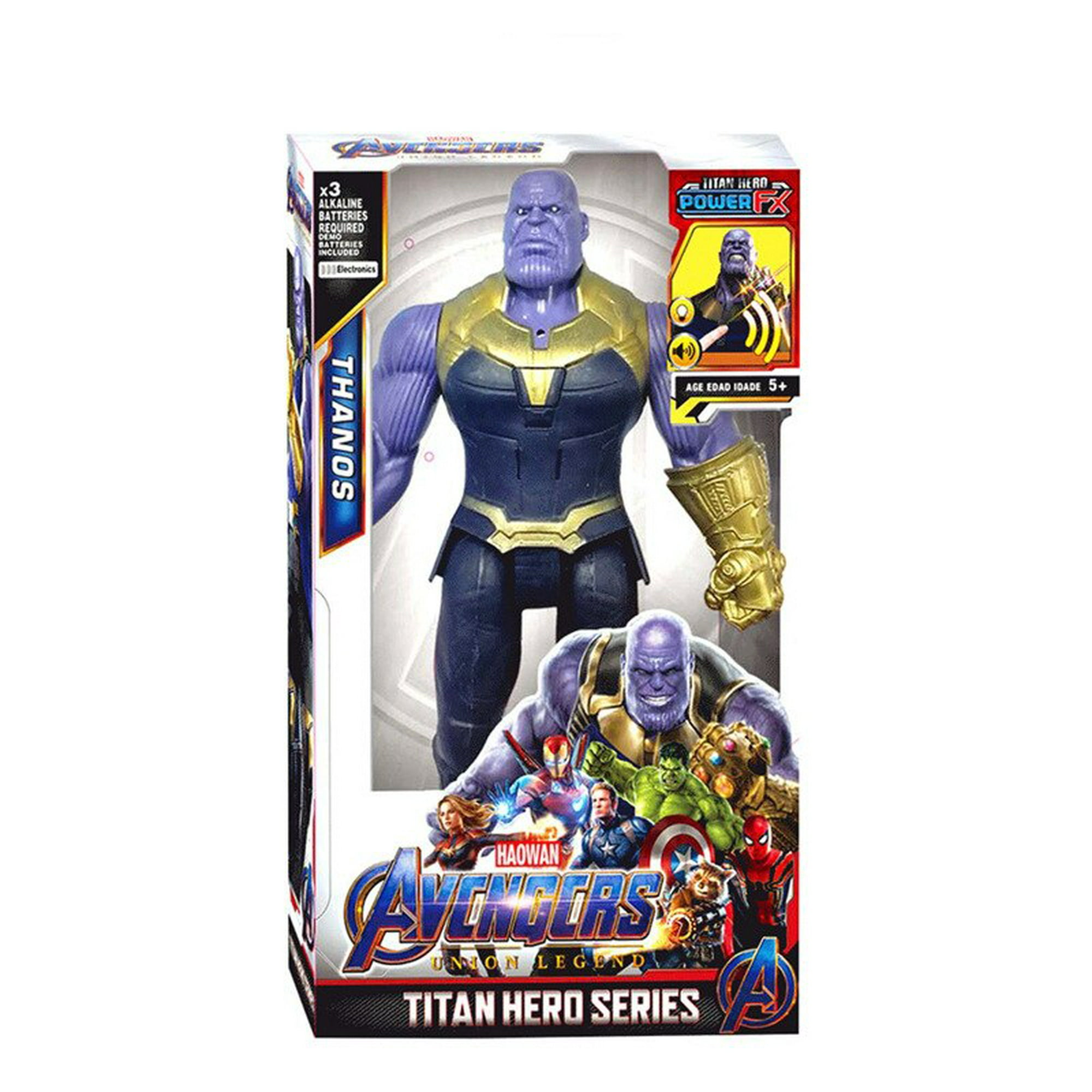 Figuras de acción de los vengadores de Marvel, muñecos de 30cm, Spiderman,  Thanos, Hulk, Iron Man, Capitán América, Thor, Pantera Negra Fivean unisex