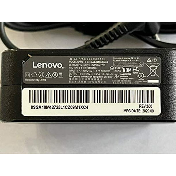 Cargador adaptador de alimentación de CA de 65 W de Lenovo (punta