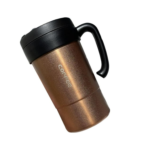 Taza de vacío de 580ml de gran capacidad , regalos, tazas de café  multiusos, taza térmica aislada para Camping, dormitorio, hogar, oficina de  Blanco Macarena Taza térmica aislada