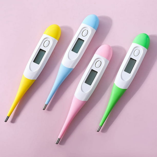  Termómetro, termómetro oral para adultos, termómetro digital  para fiebre con 60 segundos (azul) : Salud y Hogar