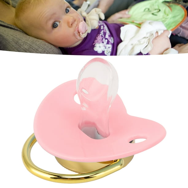 Chupete de silicona para bebé, forma de pezón de imitación supersuave,  compacto, portátil, chupete para recién nacido