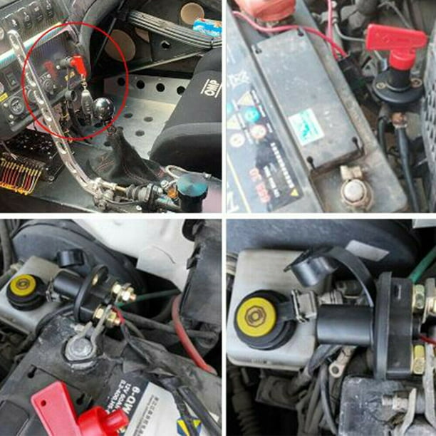 Interruptor de batería de coche de 24V 400A, aislador de energía,  interruptor de corte giratorio Tmvgtek Autopartes