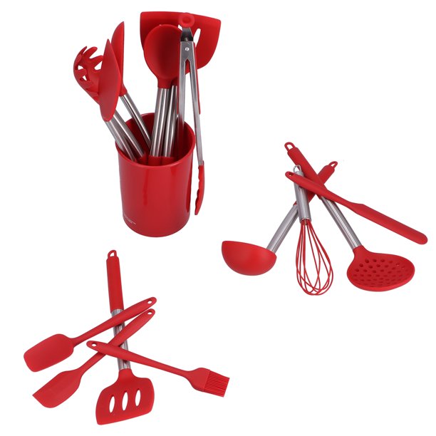 Set de utensilios de cocina de silicona de 15 piezas, Set de herramientas  de cocina de silicona nórdica para el hogar, Mode de Mujer