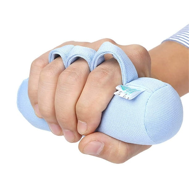 1 protector de mano con separador de dedos, corrector de contracción de la  mano, almohadilla suave para prevenir la contracción de los dedos, adecuado  para mano derecha o izquierda ER