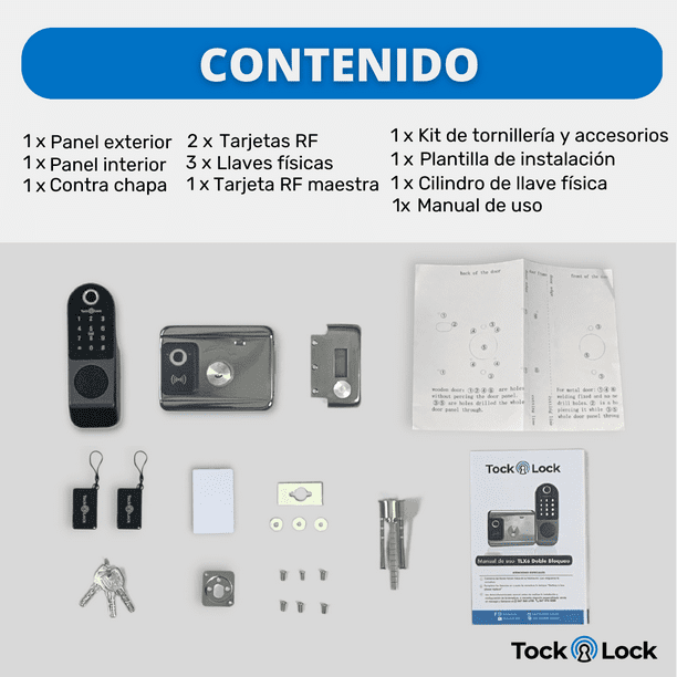 Kit De Cerradura Para Puerta de Seguridad – Tock Lock MX