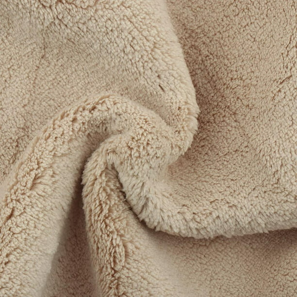 Paquete de 4 toallas de microfibra pequeñas para la cara, toallas de baño  superabsorbentes (beige)
