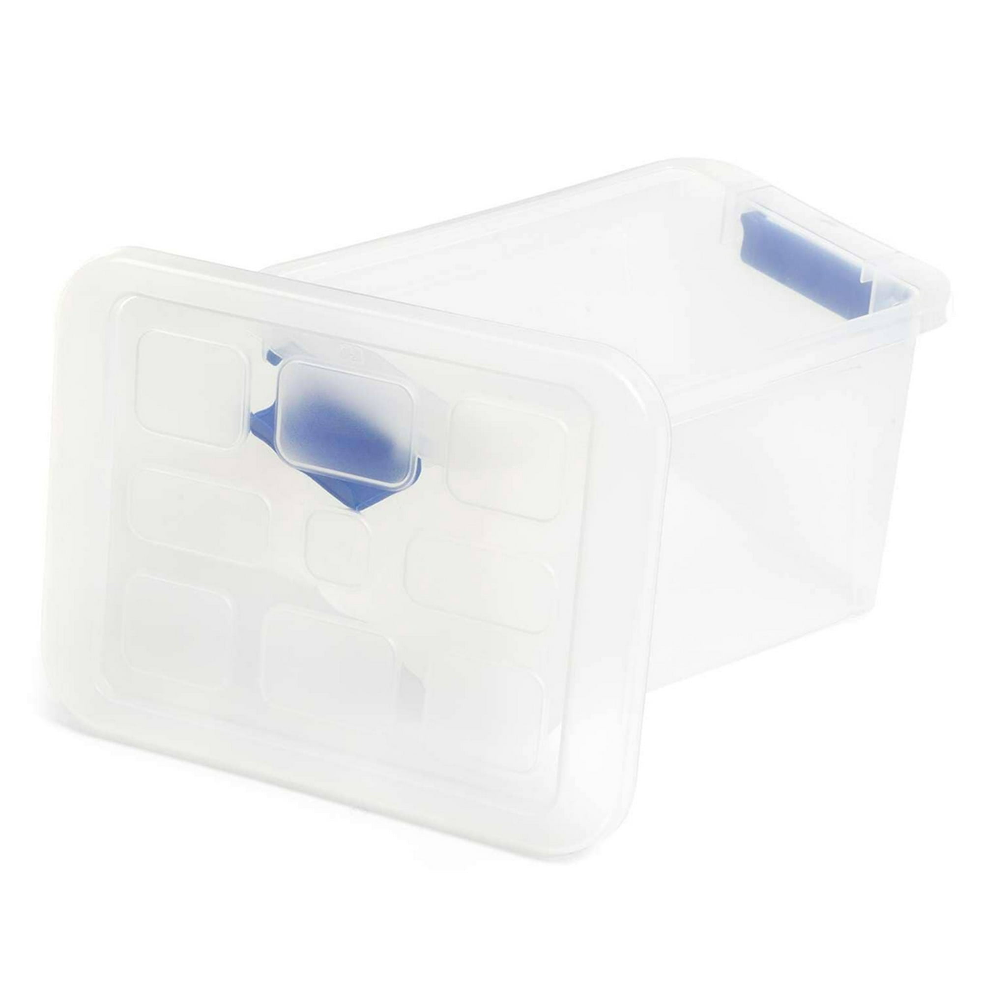Caja Organizadora Plastica Transparente de 6 Litros Apilable con