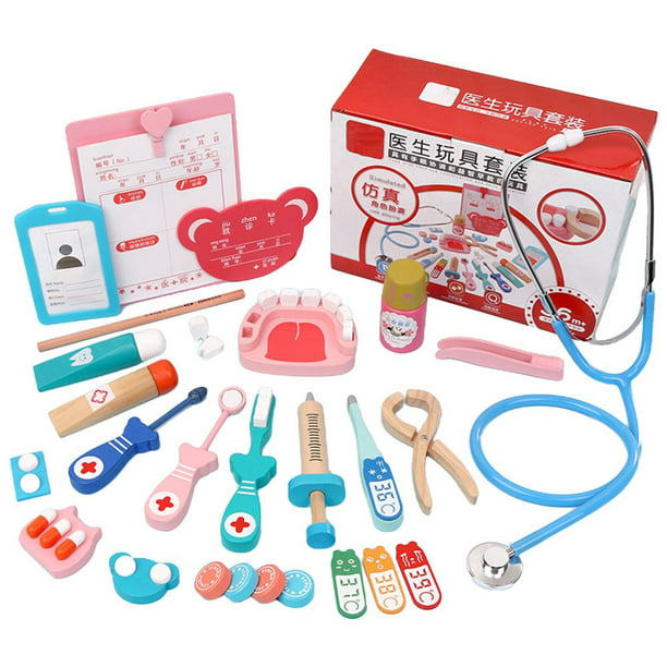 Set de niña doctora de juguete, plástico, kit infantil con