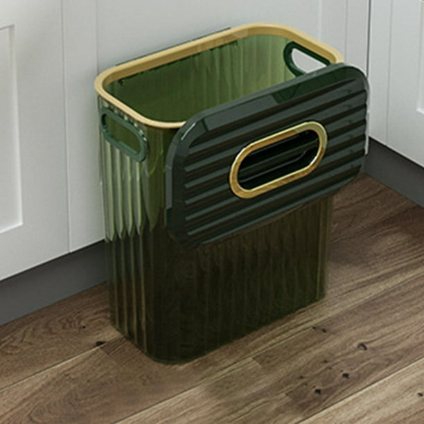 Cubo de basura, puerta de armario de cocina con tapa, puerta colgante  duradera, cesta de basura para Macarena basurero colgante
