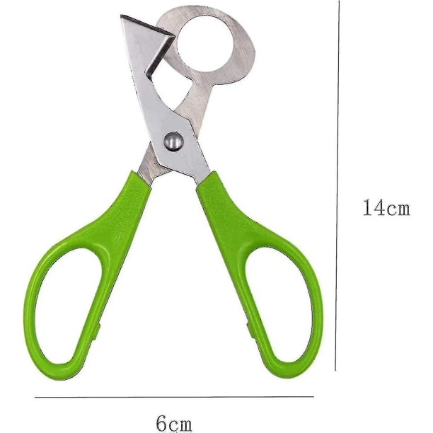 2 tijeras para huevos de codorniz, tijeras para huevos de codorniz de acero  inoxidable, tijeras para YONGSHENG