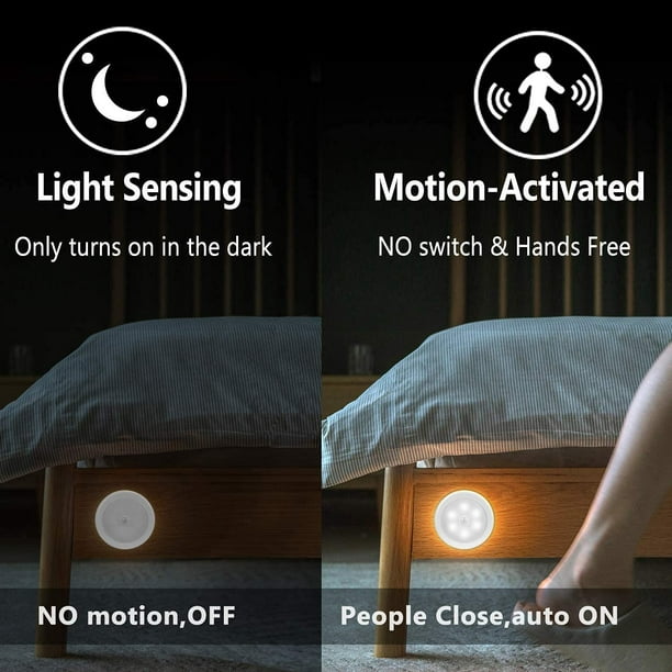 Luz Nocturna Sensor De Movimiento Interiores, Luces Led