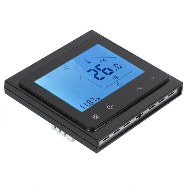 Termostato de calefacción inteligente programable que funciona con Alexa  LCD Touchscreen Smartsensor 95~240V AC (negro) VoborMX herramienta