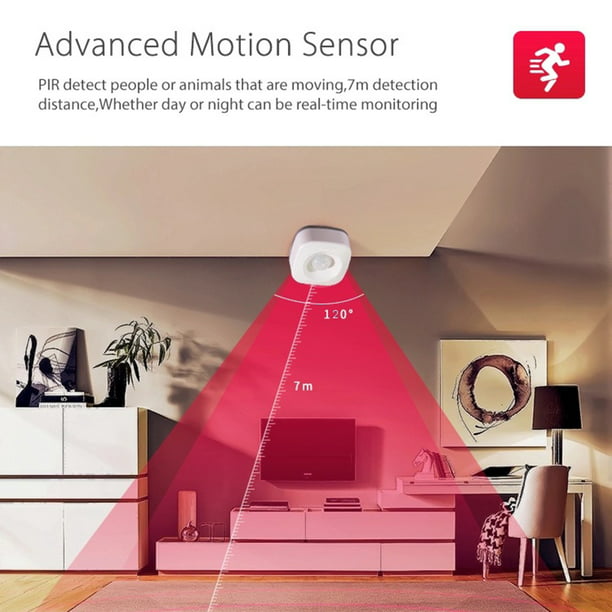 Tuya-Sensor de movimiento inteligente, Detector de movimiento PIR, WIFI,  aplicación Smart Life, inalámbrico, sistema de seguridad para el hogar