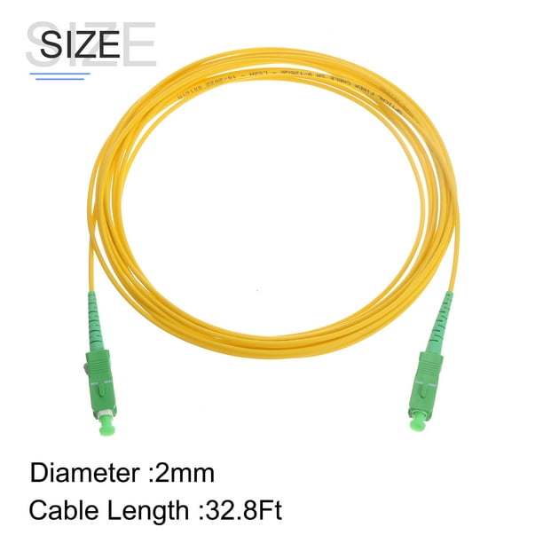 Cable fibra óptica 2 m para datos SC/APC-SC/APC, monomodo simplex