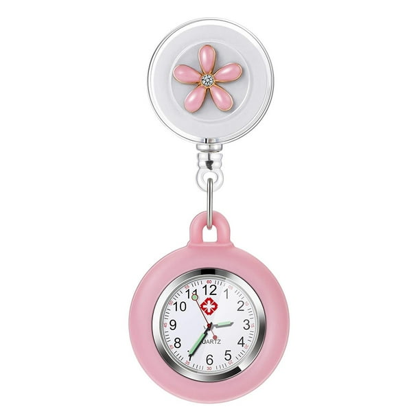 avaro mercenario Ventilación Clip retráctil colgante relojes de bolsillo lindo pin broche reloj de  enfermera (rosa) FLhrweasw Para estrenar | Walmart en línea