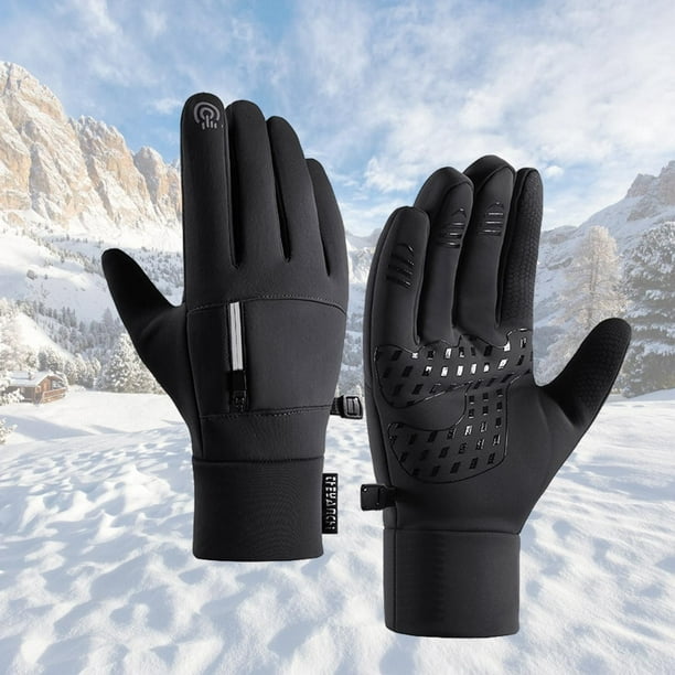 Guantes de invierno para hombre, guantes de esquí para nieve con pantalla  táctil para conducir, motociclismo, nieve M 10cmx23cm Yuyangstore Guantes  de invierno
